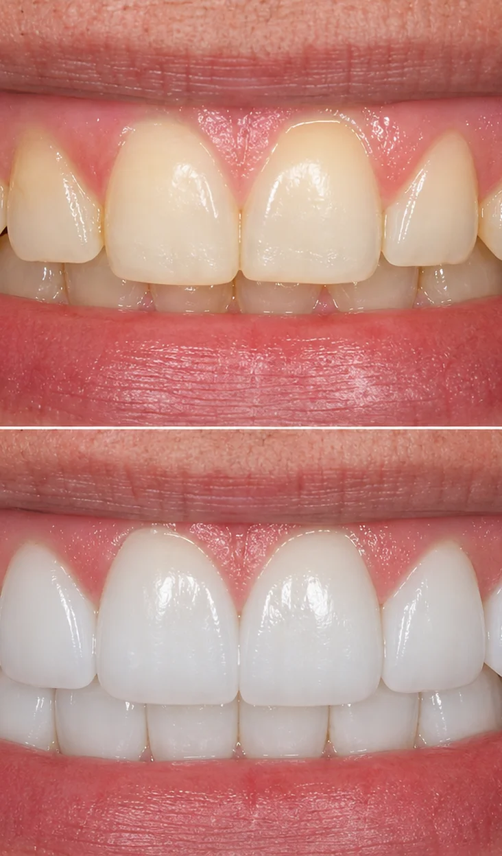 Dán sứ Veneer thẩm mỹ toàn diện răng xỉn màu tại Sante Hospital
