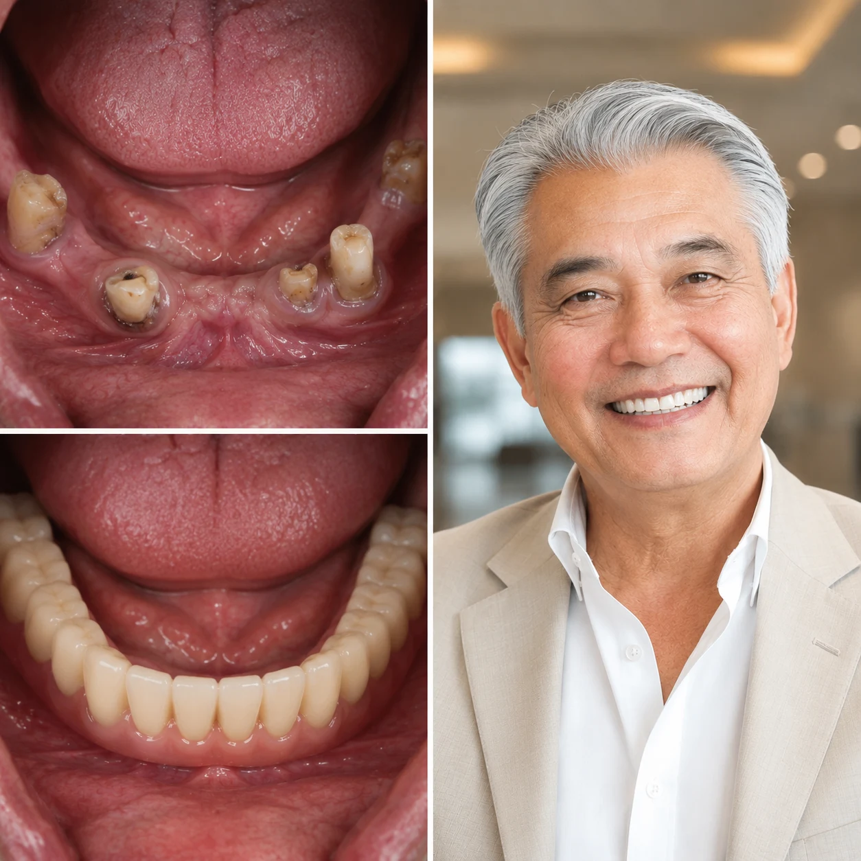 Hình ảnh thực tế cấy ghép Implant đơn lẻ Việt kiều Úc