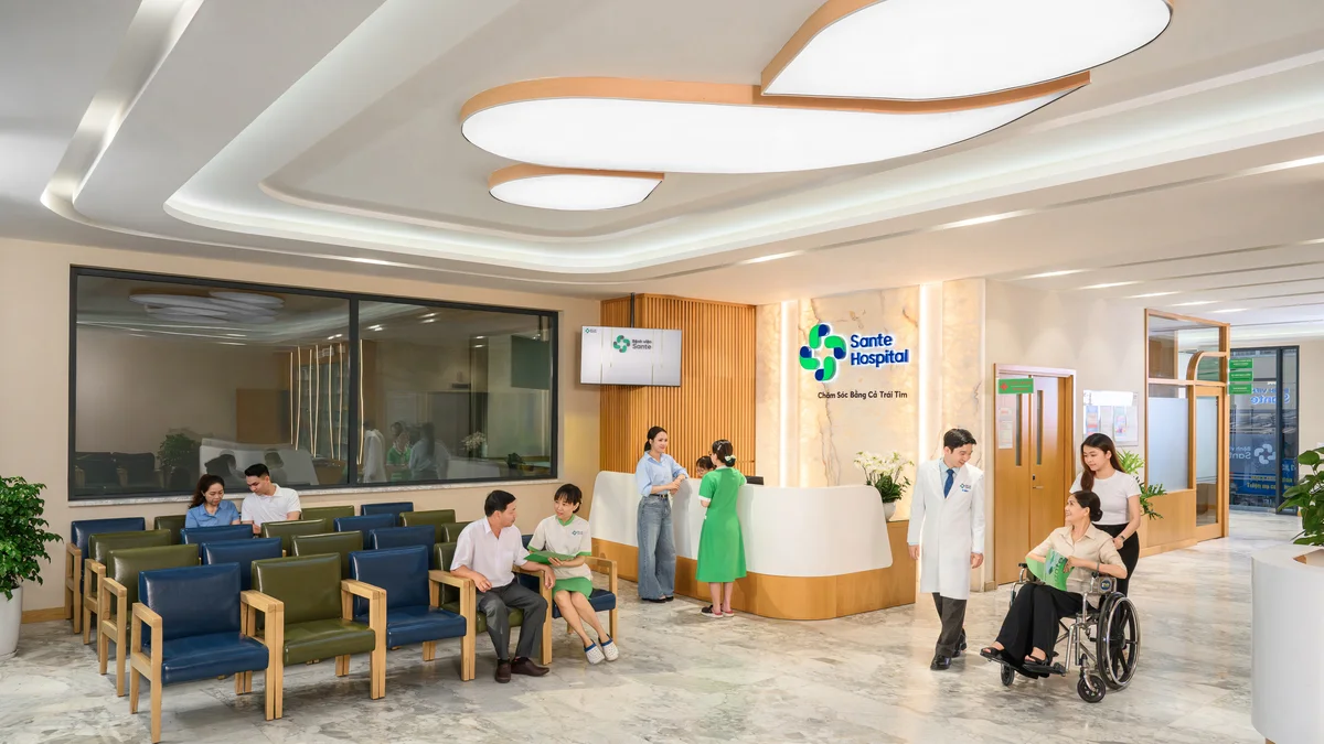 Không gian khám bệnh nha khoa Quiet Luxury sang trọng ấm cúng tại Sante Hospital