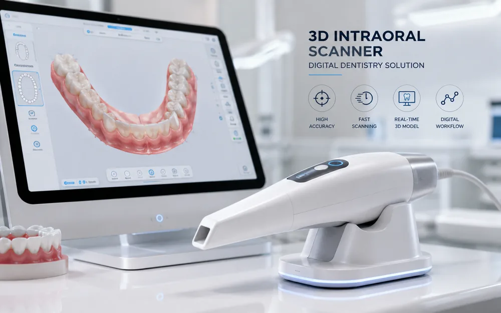 Máy quét răng 3D Intraoral Scanner hiện đại tại Nha khoa Bệnh viện Sante