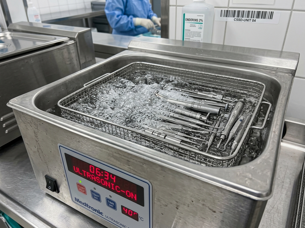 Nettoyage par ultrasons pour le décollement microscopique des dépôts