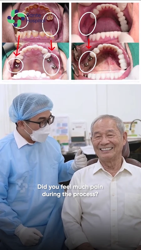 Bác lớn tuổi phỏng vấn chia sẻ sau điều trị tại Sante