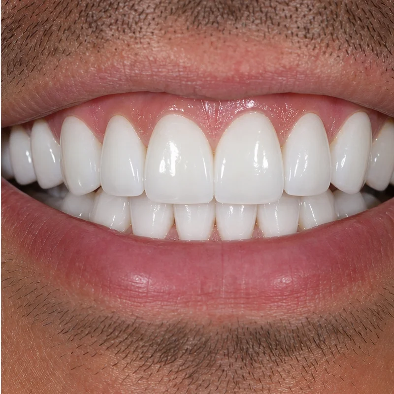 Sau điều trị: Dán sứ Veneer thẩm mỹ toàn diện